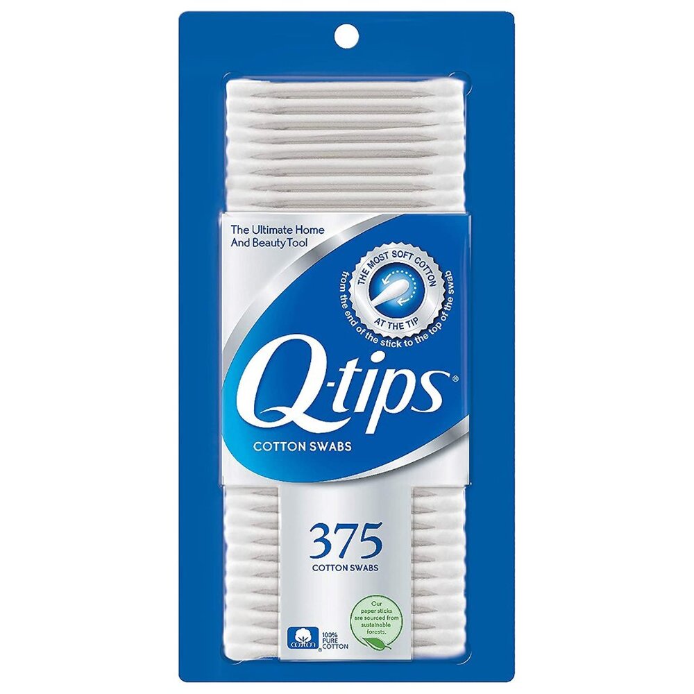 Q-tips Cotton Swabs 375 count box